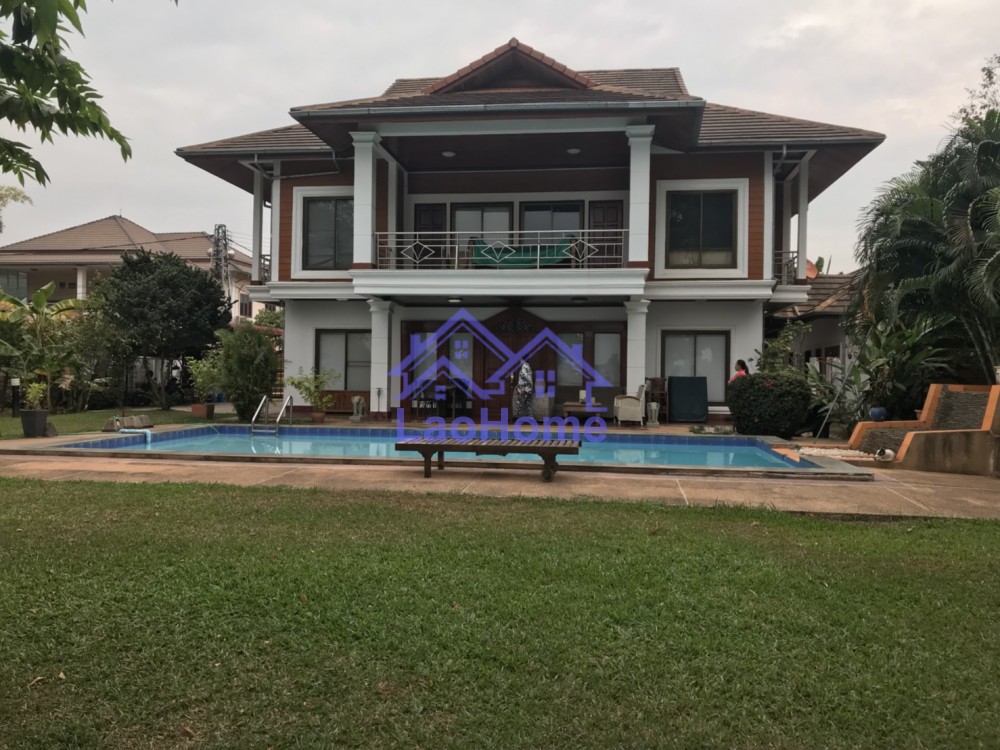 Beautiful two story house with swimming pool and large garden