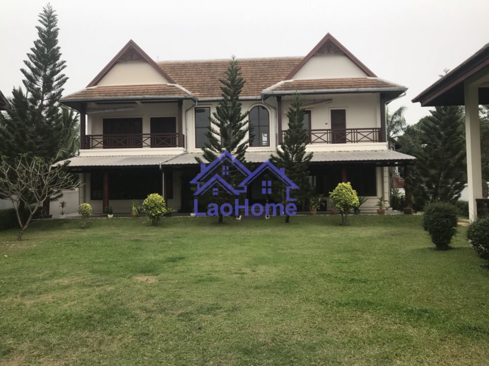 ID: 1091 - House for sale modern lao style with garden and close Mekong river good view
