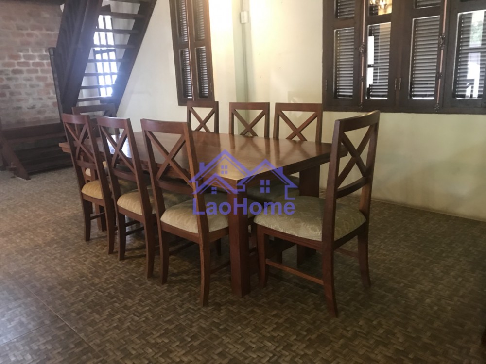 ID: 1125 - House for rent lao style with garden