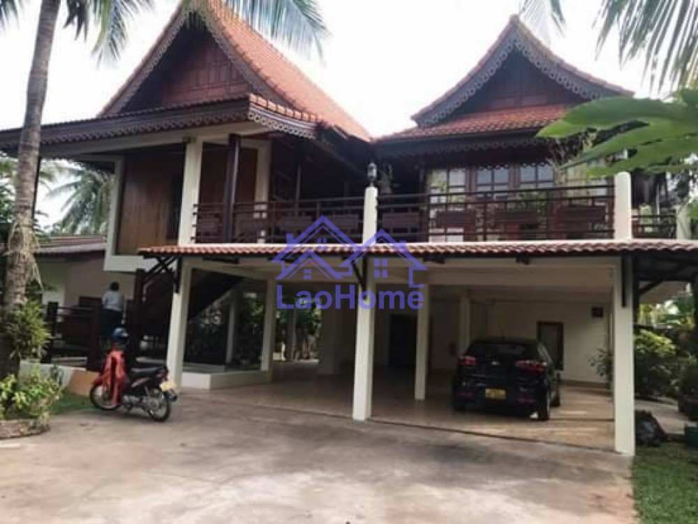 Lao style house for rent with garden  