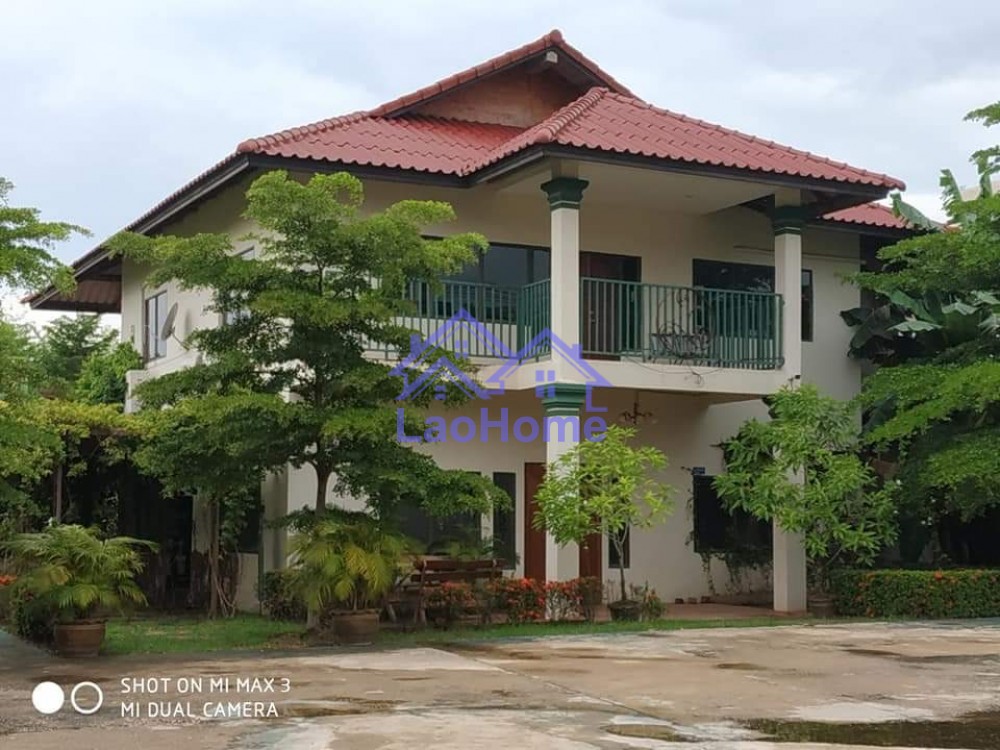 Modern house for rent with garden and trees