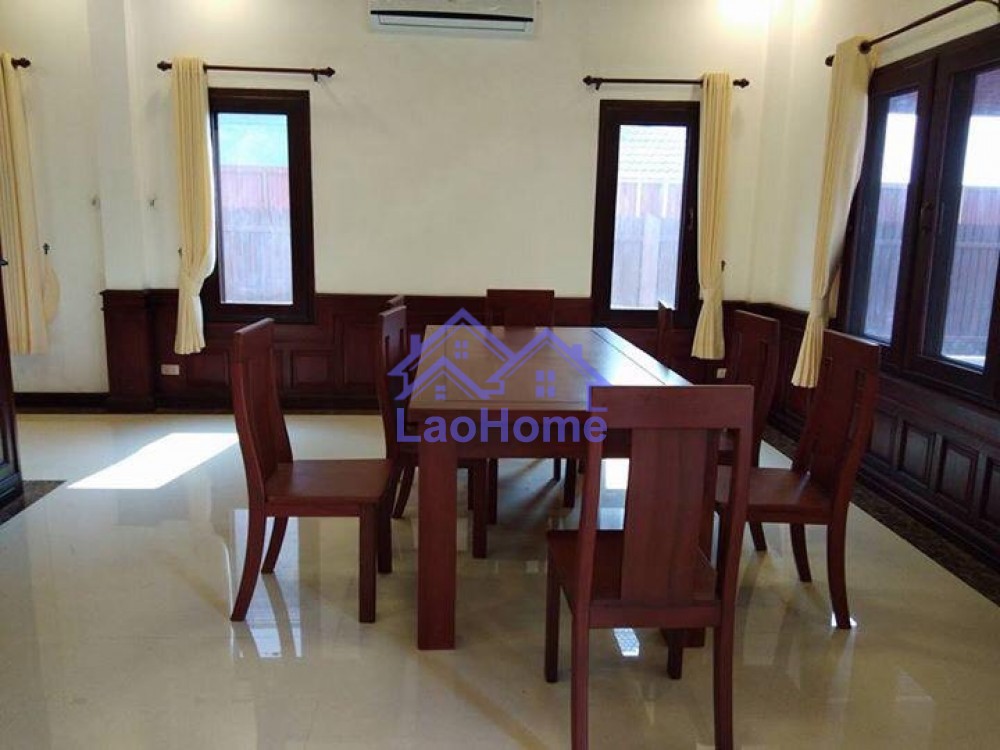 ID: 1423 - Lao style house for rent with garden  