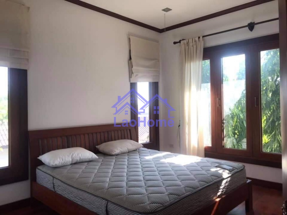 ID: 1442 - Lao style house for rent with garden  