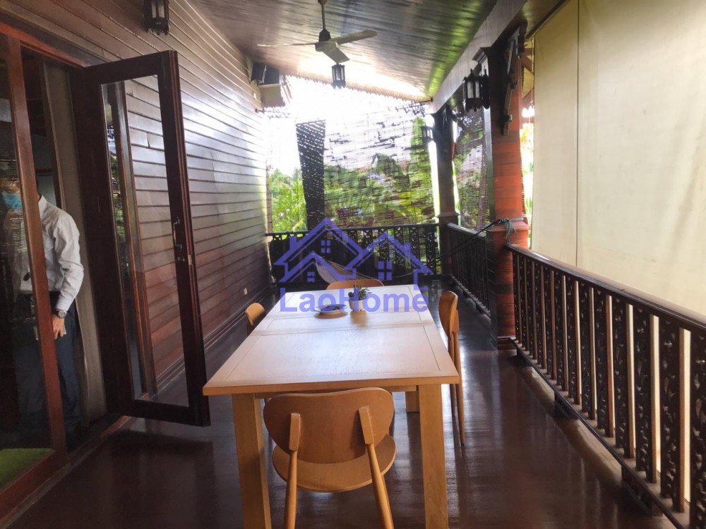 ID: 1455 - Lao style house for rent with garden  
