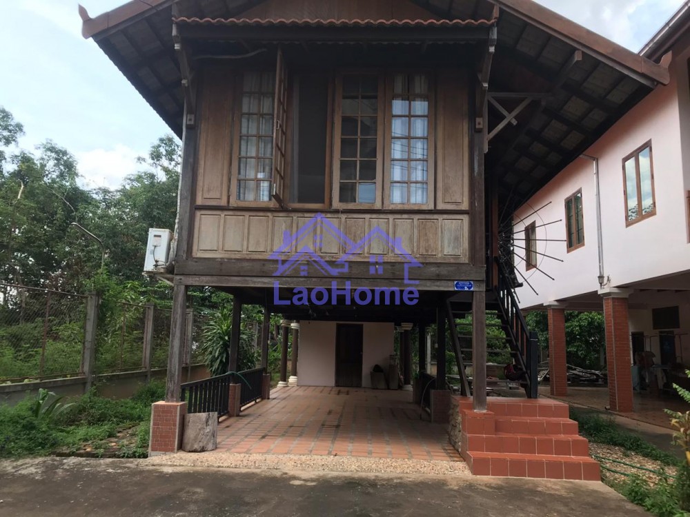 ID: 1457 - Lao style house for rent with garden  