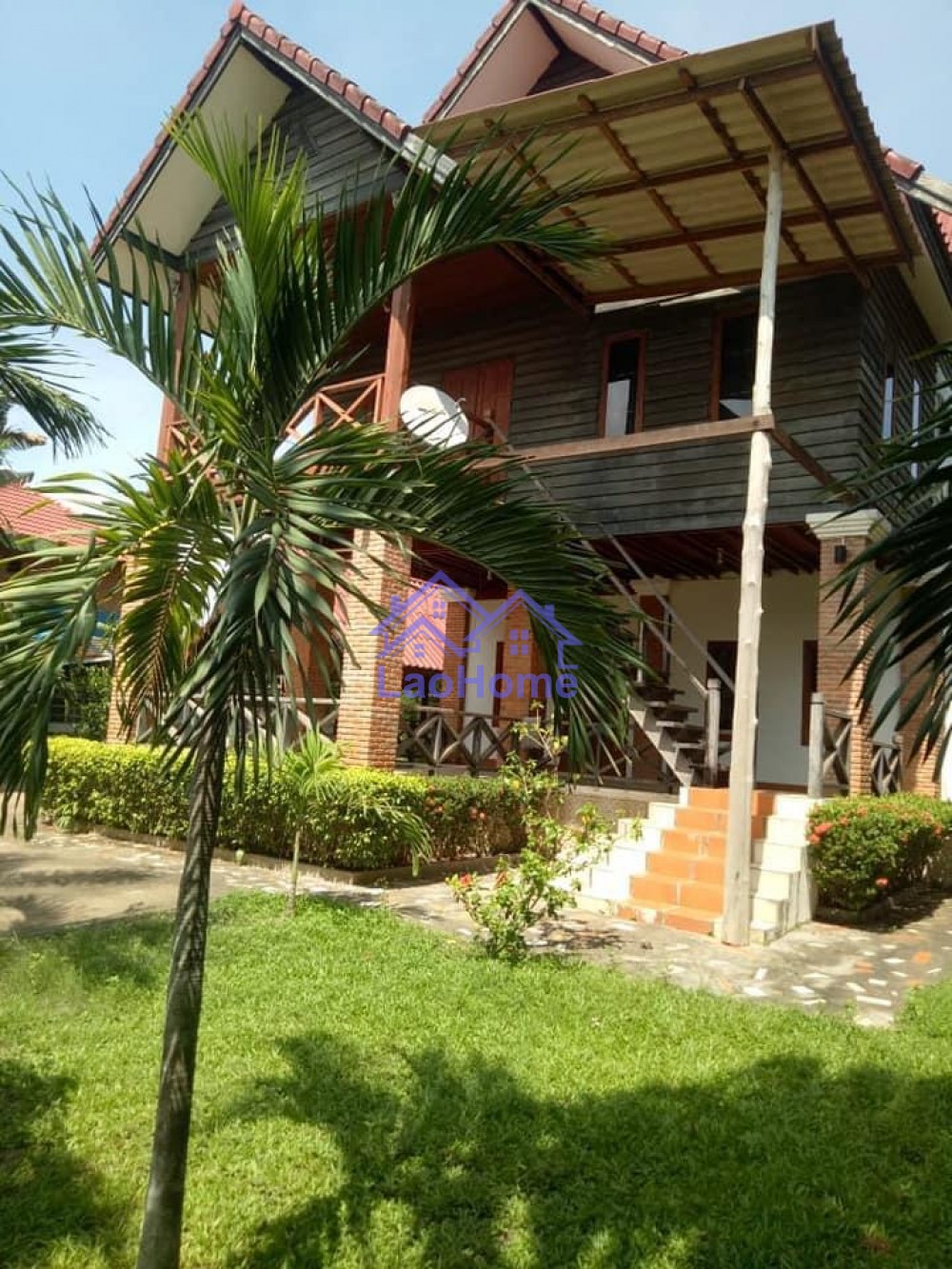 ID: 1469 - Lao style house for rent with garden  